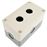 Caja de control de dispositivos eléctricos BeMatik para 2 pulsadores o interruptores de 22 mm gris h=80mm_0