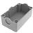 Caja de control de dispositivos eléctricos BeMatik para 2 pulsadores o interruptores de 22 mm gris h=80mm_1