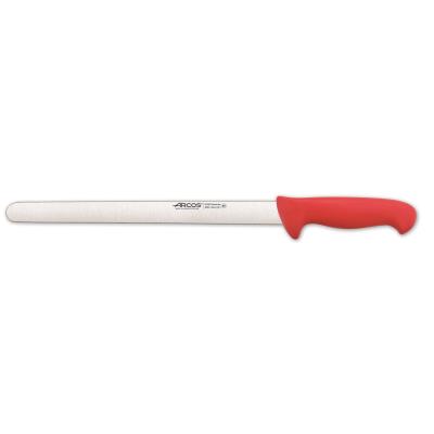 Cuchillo De Fiambre Arcos Colour - Prof 293422 De Acero Inoxidable Y Mango Ergonómico - Rojo