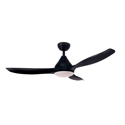 Ventilador De Techo Gsc Luma Con Luz Cct Regulable Y Mando Ø117 3 Aspas Dc Negro
