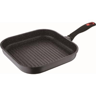 Sarten Grill Aluminio Fundido 28x28x4.8cm