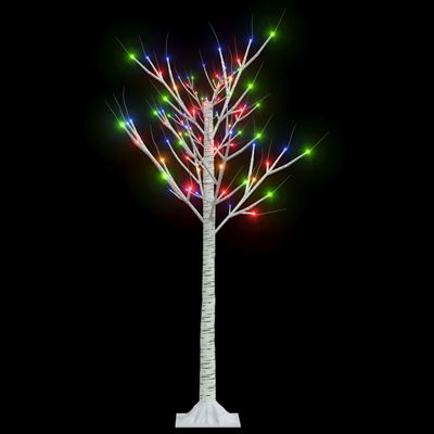 Árbol de Navidad vidaXL 120 LEDs sauce colores 1,2 m interior/exterior