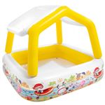 Piscina hinchable infantil intex con toldo extraíble - 157x157x122 cm - 295 l