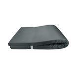 Colchón Tumbona Impermeable, Cojín Acomoda Textil 180x60x6 cm Desenfundable y Lavable, Negro.