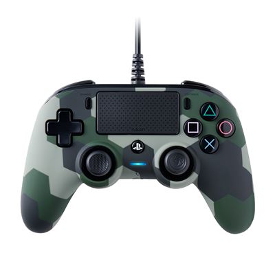 Mando Con Cable Licencia Oficial Ps4 - Nacon - Verde Camuflaje
