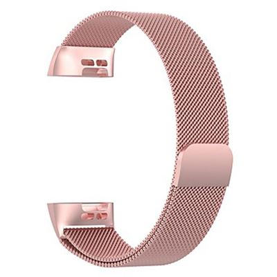 Pulsera Milanese Loop Cierre Magnético Fitbit Charge 3 / Charge 3 Se Rosa Rose