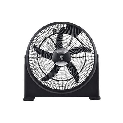 Ventilador De Alta Potencia De Tipo Box Bf-50 Inclinable 120w Aspas De Ø50cm Y 3 Velocidades Ip20 Negro