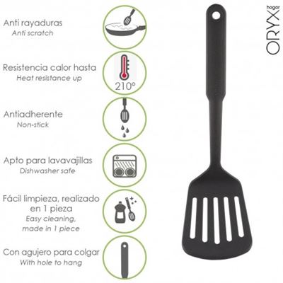 Espatula Rasera Cocina Nylon Basic 32,5 X 9 Cm.