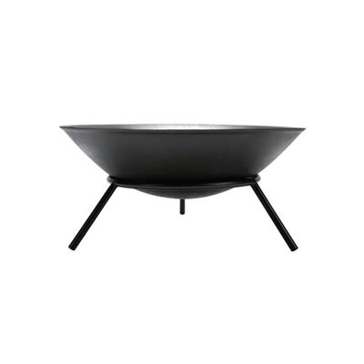 Brasero Perel Negro 56x26 Cm