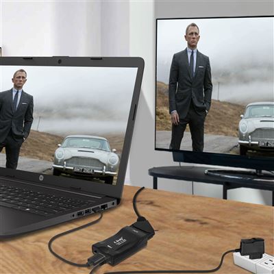 Adaptador de video HDMI a Euroconector LinQ 1080p, Negro - Cable y  adaptadores vídeo - Los mejores precios