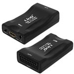 Adaptador de video HDMI a Euroconector LinQ 1080p, Negro