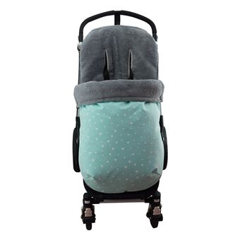 Saco universal Janabebé para silla de coche de abrigo polar Mint Sparkles
