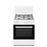Cocina a Gas HVG 50 cm, 4 fuegos, horno a gas, acabado blanco_0