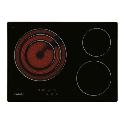 Cata Negro Placa De Inducción Tt5003/A 3 Zonas 60Cm