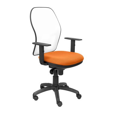 Silla de oficina ergonómica Piqueras y Crespo Modelo Jorquera tejido Bali naranja 2