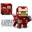 Figura Decool CuteDool Mini 9cm Puzzle Mega Bloks Marvel, Iron Man Nano Armor