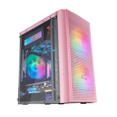 Mars Gaming Rosa Caja Mc300p Caja Pc Micro Atx Cristal Templado 3Xventilador Frgb Rgb - Imagen 3