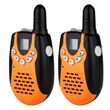 Conjunto de 2 Walkie Talkies M602 8CH Twin UHF400-470MHZ 2-Way Radio 3KM, Naranja y Negro