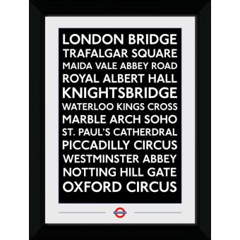 Fotografia enmarcada Transport For London Paradas