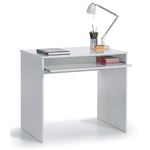 Mesa de Escritorio IJOY con Bandeja Inferior 90cm Allmobel Blanco
