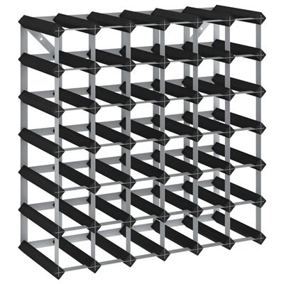 Botellero Para 42 Botellas Vidaxl Madera Maciza De Pino Negro