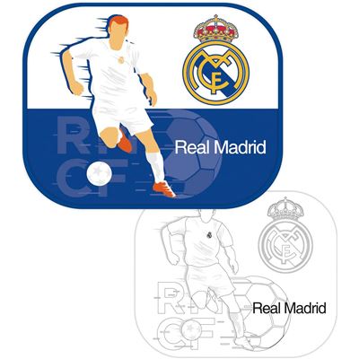 Set De 2 Viseras Parasol Para Ventanas De Clubs Real Madrid Cf