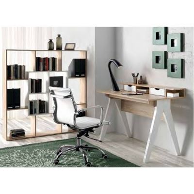 Mesa despacho moderna combinada en dos colores, cambrian/ blanco Hispano hogar