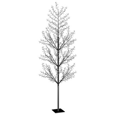 Árbol de Navidad vidaXL 1200 LEDs blanco frío flores de cerezo 400 cm