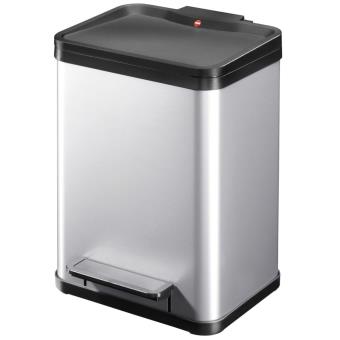 Cubo con pedal Oko Uno Plus tamaño M 17 L plateado 0619-220