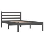 Estructura de cama vidaXL madera maciza de pino gris 90x190cm