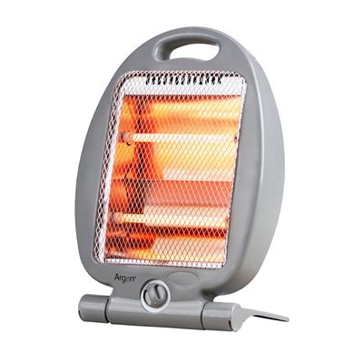 Estufa De Cuarzo Argón Con 800w De Potencia Y 2 Niveles De Instensidad Gris