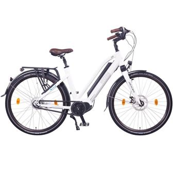 Bicicleta eléctrica Unisex de Trekking NCM Milano MAX 28" 250W Blanco