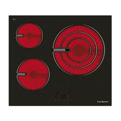 Placa De Inducción Corbero Ccvg3bl574 3 Zonas 56cm Negro
