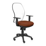 Silla de oficina ergonómica Piqueras y Crespo Modelo Jorquera tejido Bali marrón 2