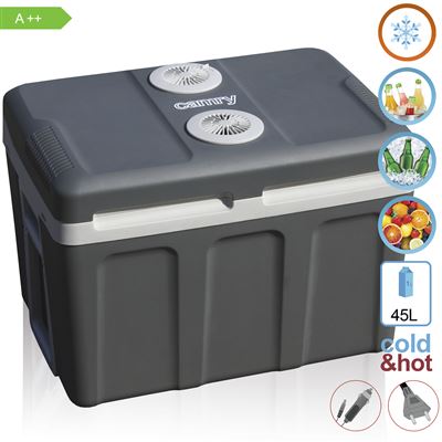 Nevera Portátil Eléctrica, 45 L,con Ruedas,conexión 12v Y 220v, Enfria/calienta,ideal Camping,clase F Camry Cr 8061 58 W Gris