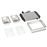 Calientaplatos para bufé vidaXL de acero inoxidable 200 W 2x1,5 L_3