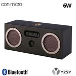 Yzsy Deluxe Altavoz bluetooth tambor con manos libres natural bamboo halma