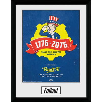 Fotografía enmarcada Fallout 76 Tricentennial 30x40 cm