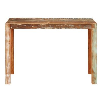 Vidaxl Mesa De Comedor Madera Maciza Reciclada 110X55x76 Cm