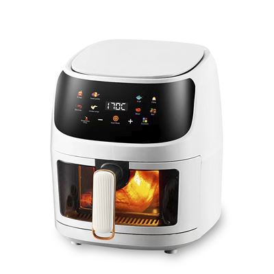 Freidora De Aire Dam S18-c 8l 1400w Táctil 8 Programas Blanco