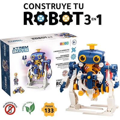 Xtrem Bots - Construir Robot Para Montar 3 En 1, Kit Robotica Para Niños 8 Años O Más, Robots Juguetes Educativos, Robótica Educativa, Juguete Educativo - Imagen 3