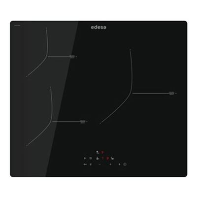 Edesa Negro Placa De Inducción Eit6328rc 3 Zonas 60Cm