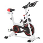 Bicicleta estática de spinning Homcom 103x53x114cm LCD gris y rojo