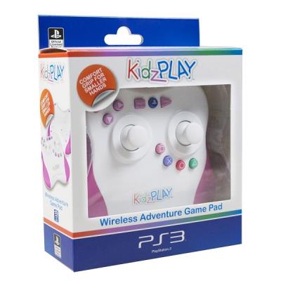 Mando Infantil Kidzplay Wireless Oficial L.sony Rosa - Ps3