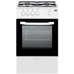 Cocina de gas Beko CSG42010DWN Horno 4 Fuegos 50cm Blanco