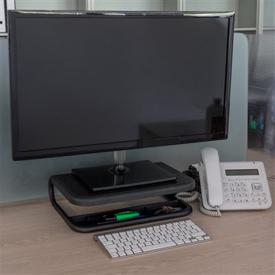 Primematik - Soporte Para Monitor Elevador De Pantalla Negro Ad04700 con  Ofertas en Carrefour