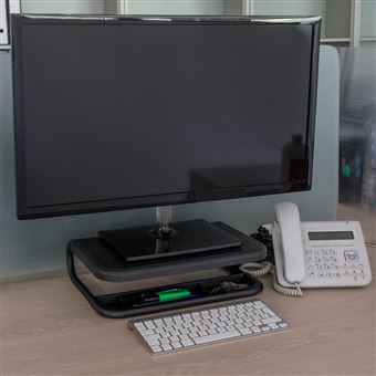  1home soporte elevador para monitor de computadora o  computadora portátil, Negro : Electrónica