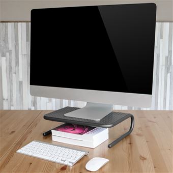 Soporte para monitor Elevador de pantalla PrimeMatik, metal Negro - Mueble  / Soporte TV - Los mejores precios