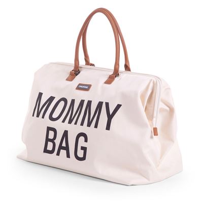 Childhome Mommy Bag cambiador maternidad de viaje gran capacidad correa ajustable para el hombro compartimentado bolsillo termico pasaje la maleta crudo y negro 111101 rosa pañales childweels blanco