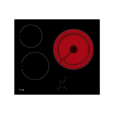 Placa Vitrocerámica Fagor 3vft-33ac 3 Zonas 57cm 5700w Negro